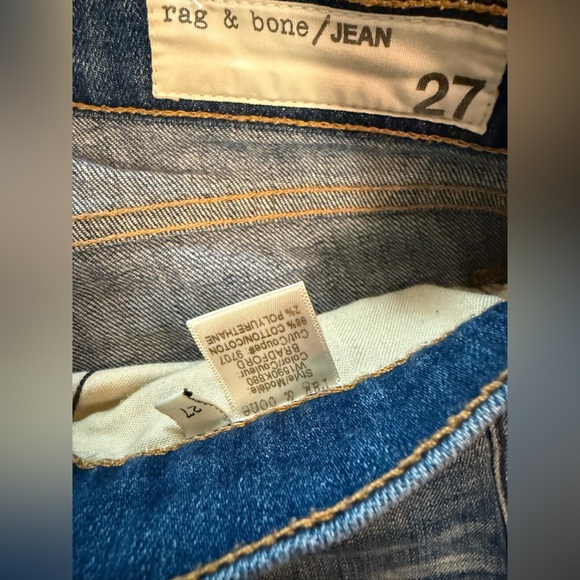 Rag & Bone The Dre Low-Rise Slim Boyfriend Jeans Size 27 - Picture 7 of 7